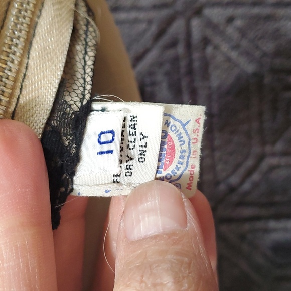 Oscar de la Renta | Vintage Black Lace Top Sz 10 - Picture 8 of 12